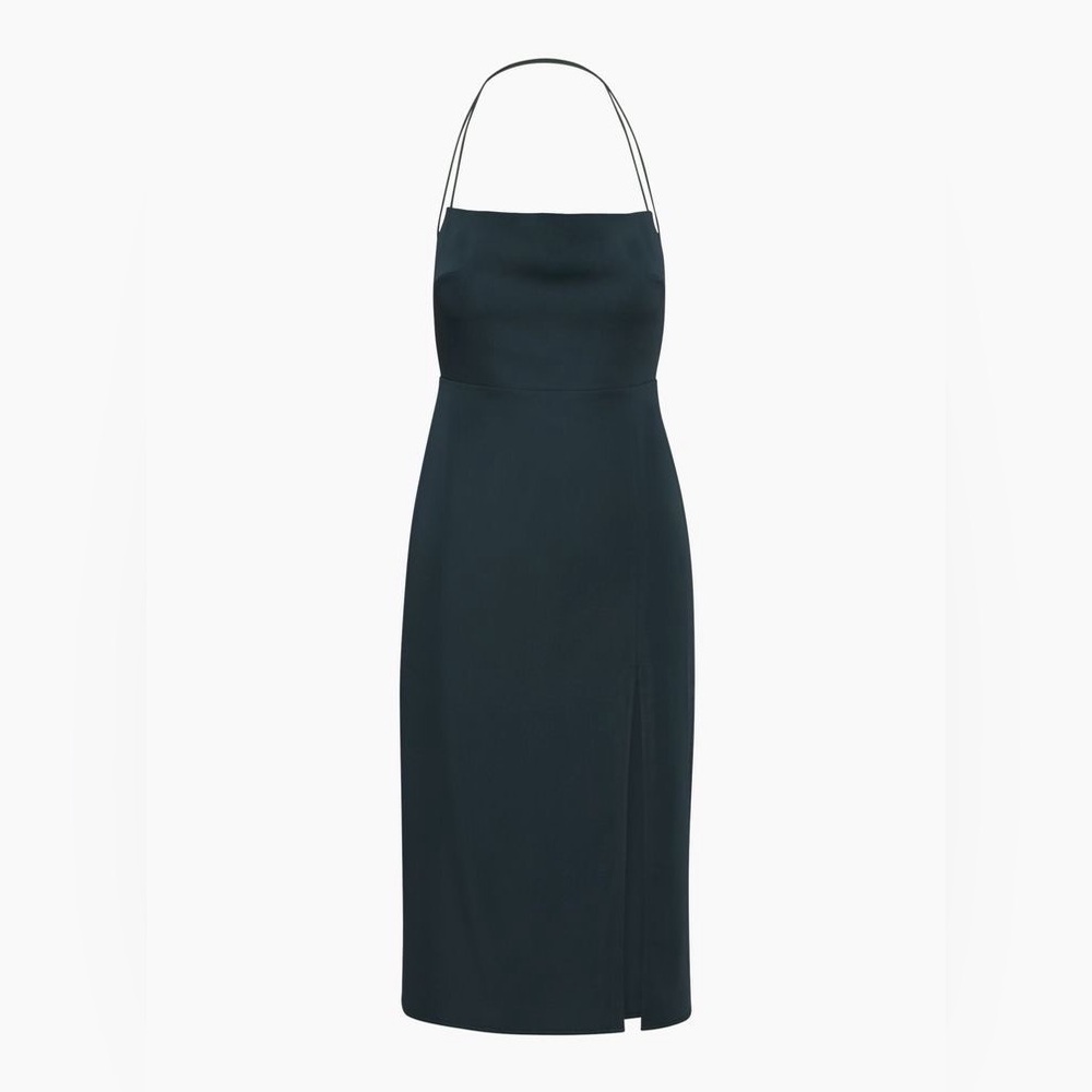 Aritzia navy midi dress